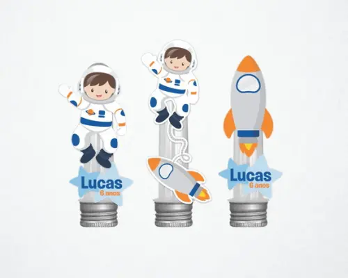 Aplique Astronauta - Pacote 8 un