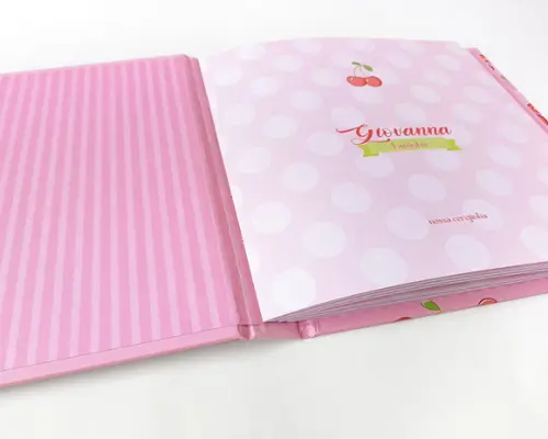 Álbum Bebê Fotos Mensagens Mesversário Cerejinha