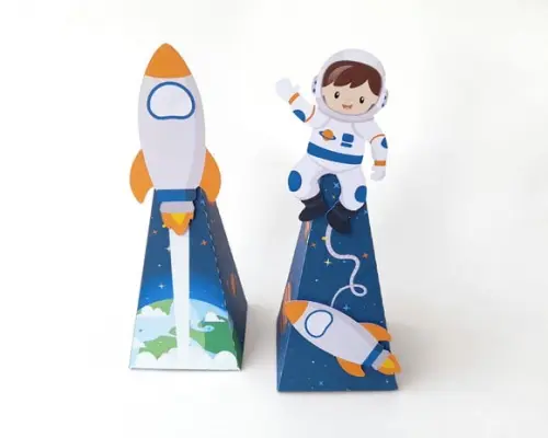 Caixa Pirâmide Astronauta