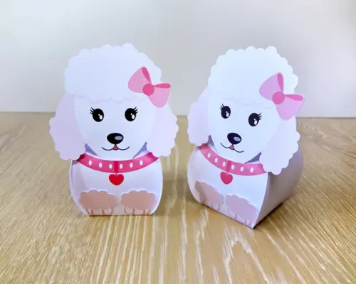 Caixinha Cachorrinho Poodle Paris