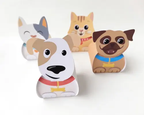 Caixinha Pets Gatinho Cachorrinho Pet Shop