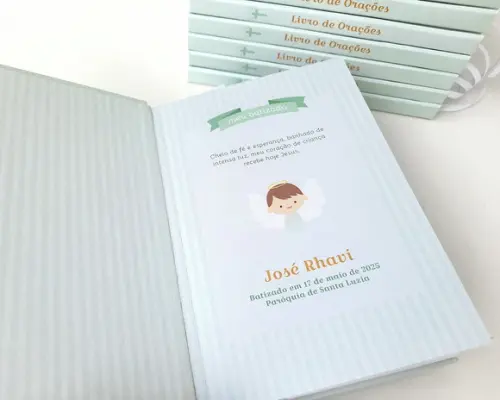 Livro de Orações Batizado Eucaristia Lembrancinha