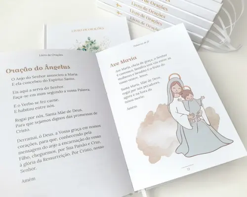Livro de Orações Eucaristia Lembrancinha Capa Personalizada