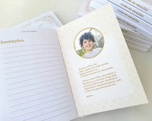 Livro de Orações Mini Capa Tecido