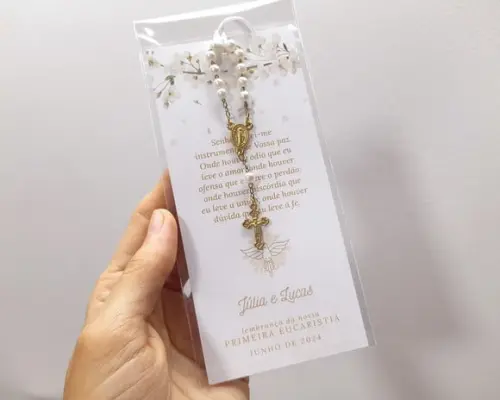 Marcador de Página Santinho com Tercinho
