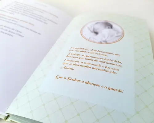 Livro de Orações Personalizado Capa Dura A5