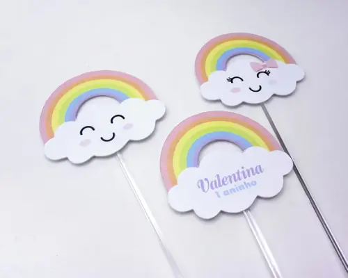 Topper Chuva de Amor Nuvem - Pacote 30 un