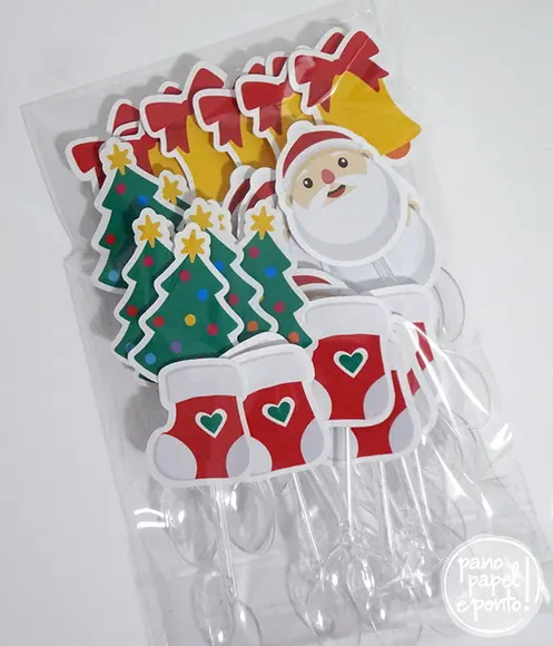 Topper Natal - Pacote 40 un