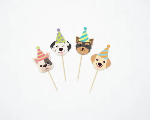 Topper Pets Cachorrinhos Chapeuzinho - Pacote 30 un