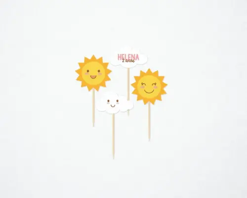Topper Sol - Pacote 30 un