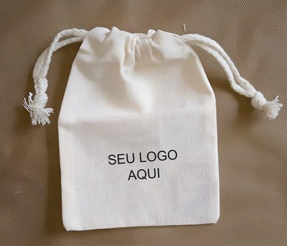 Saquinho 15x20 em Algodão Crú Liso ou Estampado