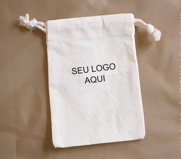 Saquinho 20x25 em Algodão Crú Personalizado