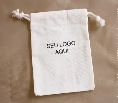 Saquinho 20x25 em Algodão Crú Personalizado
