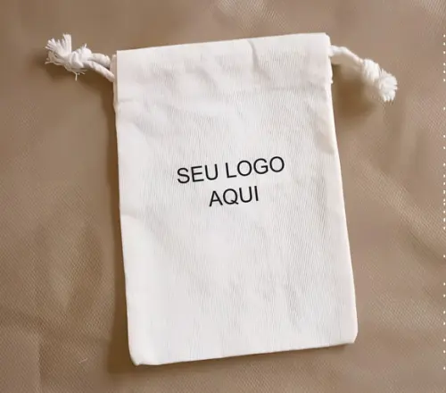 Saquinho 15x20 em Algodão Crú Liso ou Estampado