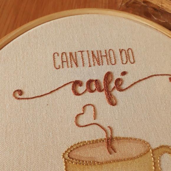 Cantinho do Café - Quadro Bordado