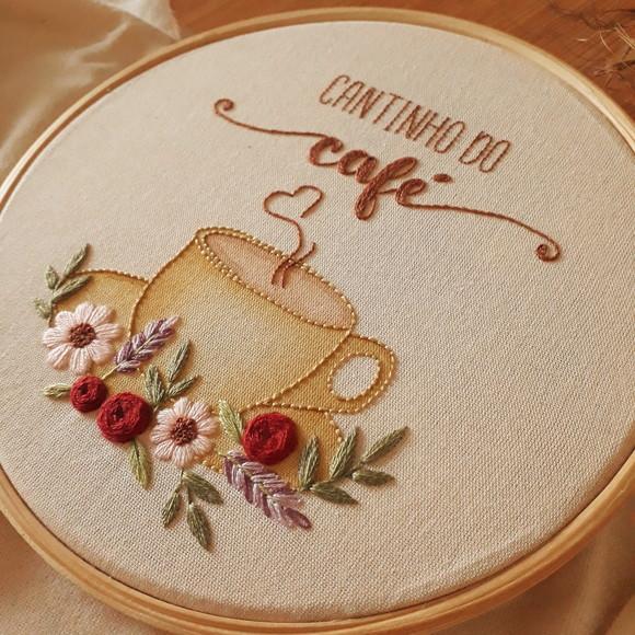 Cantinho do Café - Quadro Bordado