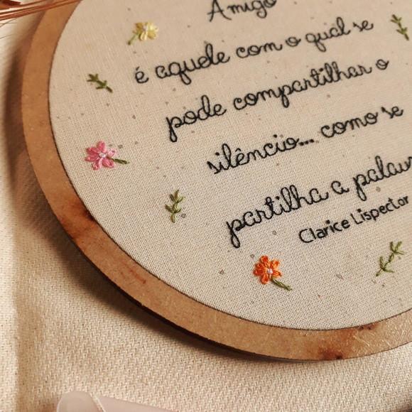 Clarice Lispector (amigo) - Quadro Bordado