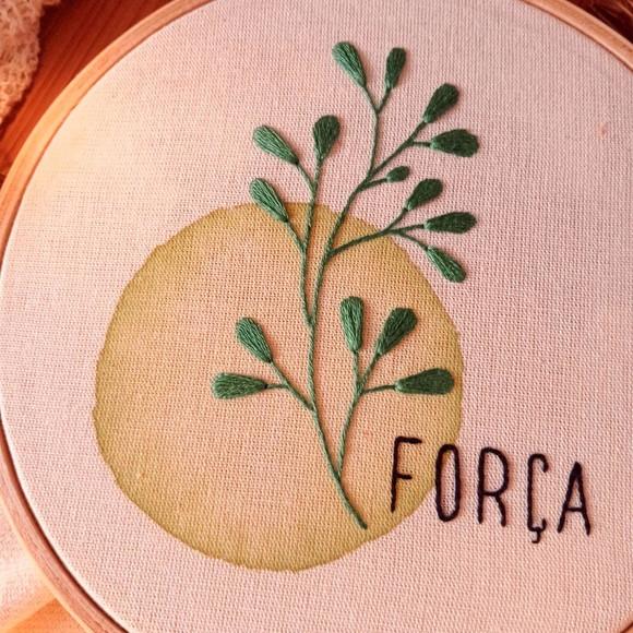 Força - Quadro Bordado