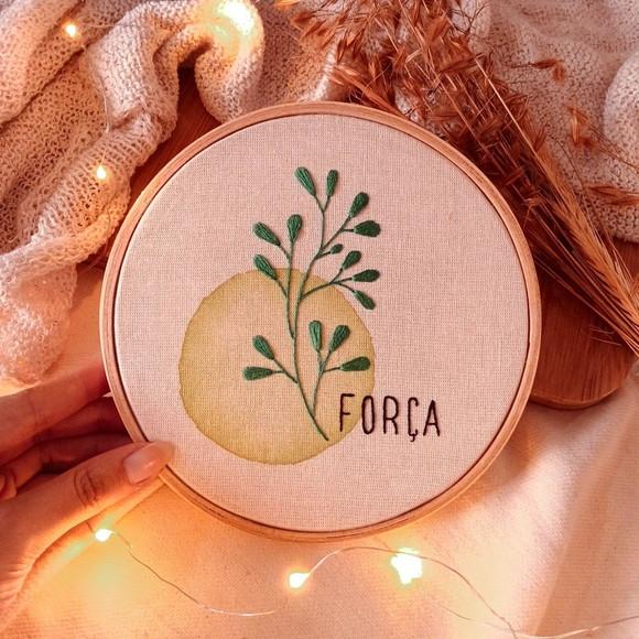 Força - Quadro Bordado