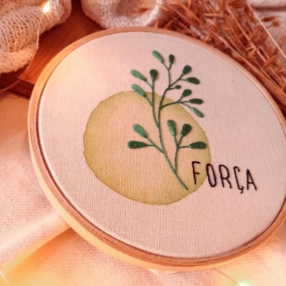 Força - Quadro Bordado