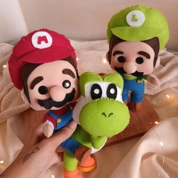 Kit Bonecos Mario Bros