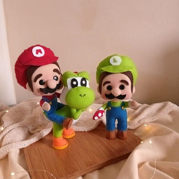 Kit Bonecos Mario Bros