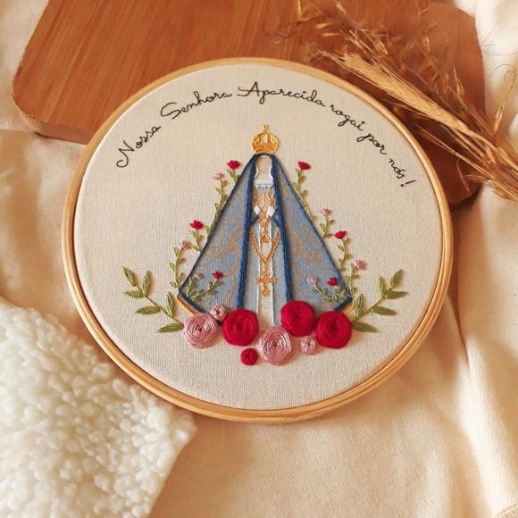 Quadro Bordado - Nossa Senhora Aparecida
