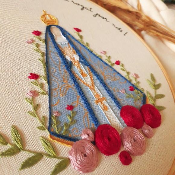 Quadro Bordado - Nossa Senhora Aparecida
