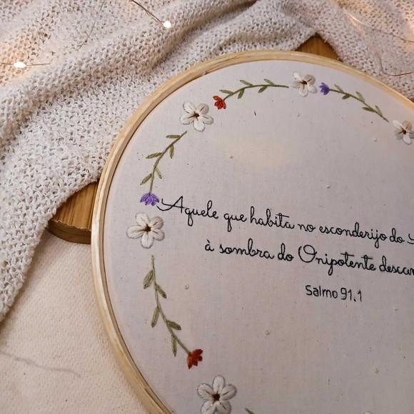 Quadro Bordado - Salmos