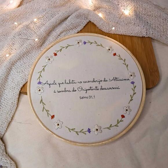 Quadro Bordado - Salmos