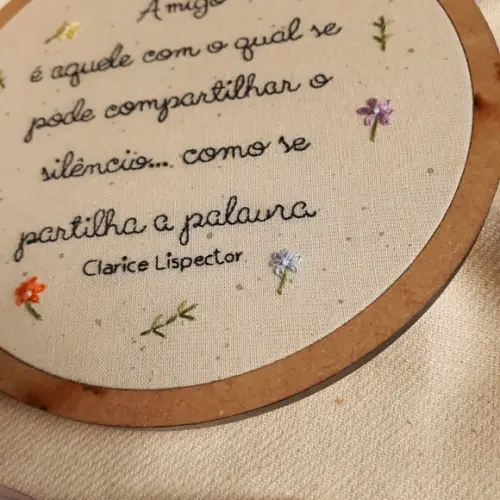 Clarice Lispector (amigo) - Quadro Bordado