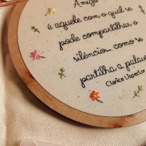Clarice Lispector (amigo) - Quadro Bordado