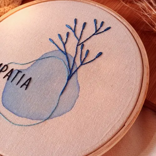 Empatia- Quadro Bordado
