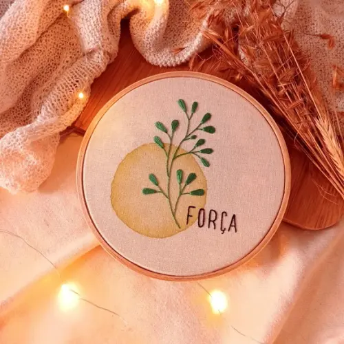 Força - Quadro Bordado