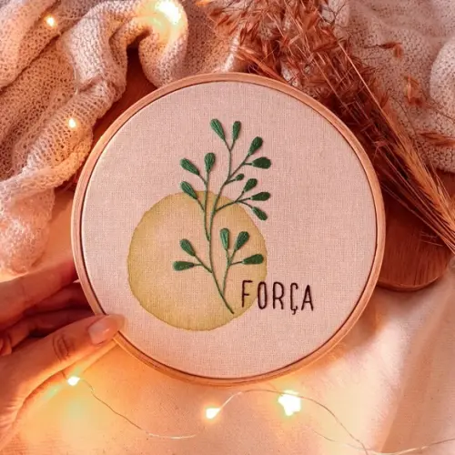 Força - Quadro Bordado