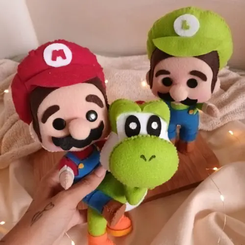 Kit Bonecos Mario Bros