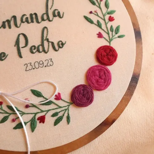 Porta Aliança Floral