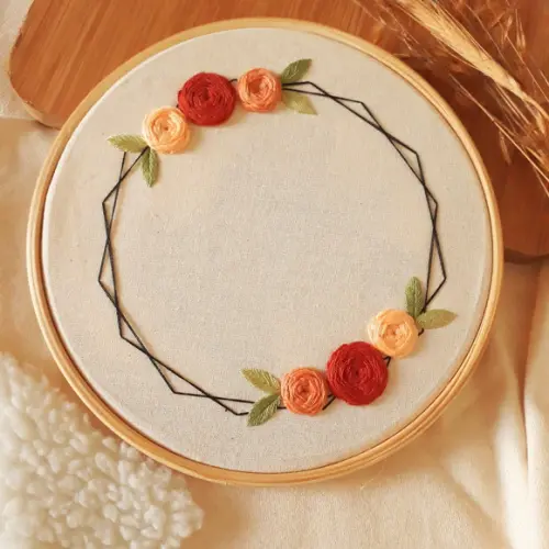 Porta-aliança Personalizável - Floral Terroso