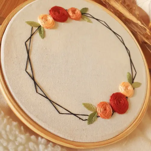 Porta-aliança Personalizável - Floral Terroso
