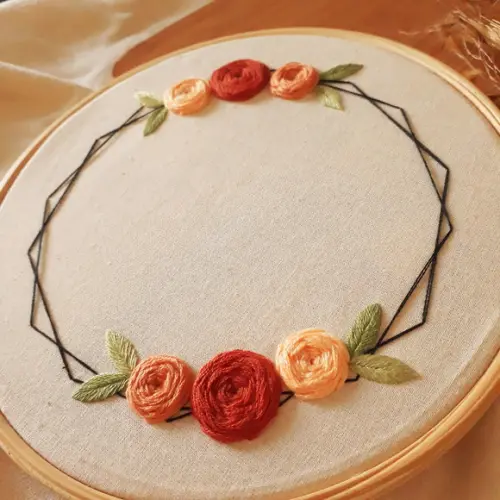 Porta-aliança Personalizável - Floral Terroso