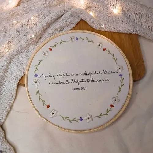 Quadro Bordado - Salmos