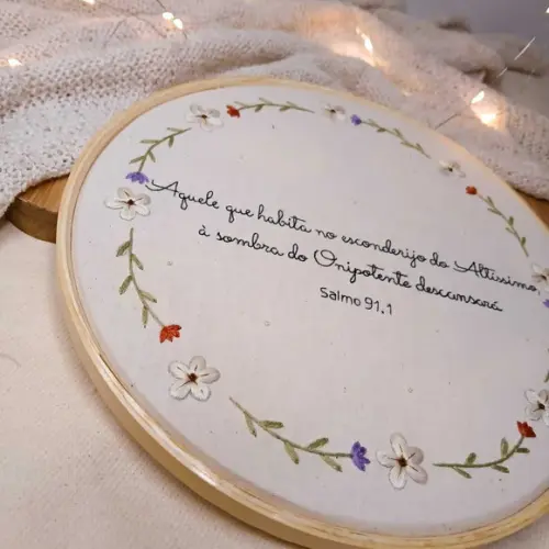 Quadro Bordado - Salmos
