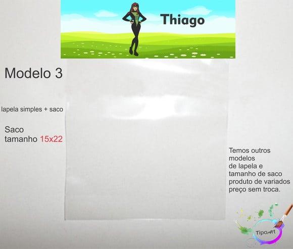 4lapela(simples) e Saco 15x22-x Mens