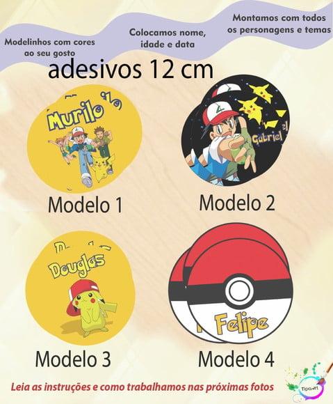Adesivo 12 Cm- Pokemon