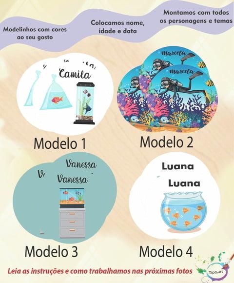 Adesivo 12 Cm-aquário