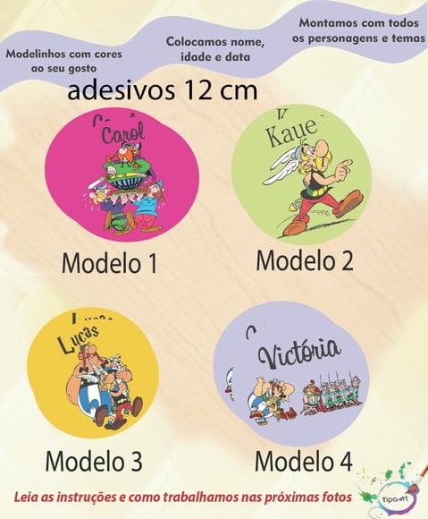 Adesivo 12 Cm-asterix