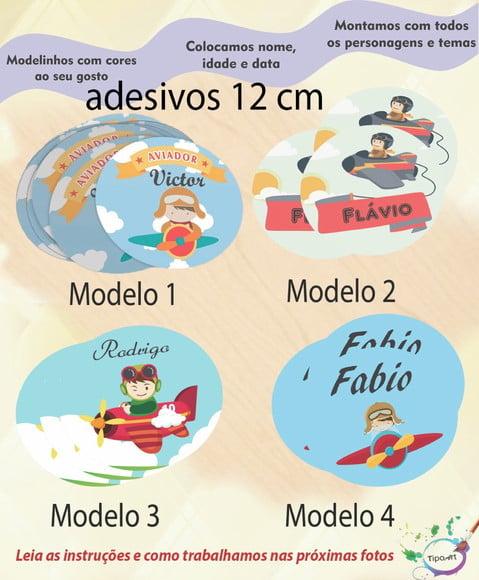Adesivo 12 Cm-aviador