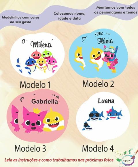 Adesivo 12 Cm-baby Shark