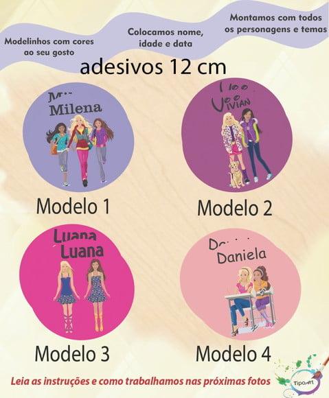 Adesivo 12 Cm-barbie