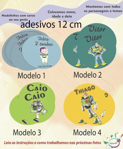 Adesivo 12 Cm-buzz Lightyear